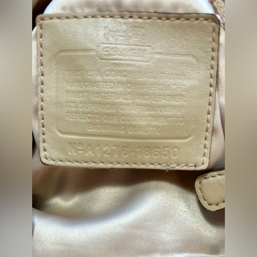 Retro Coach Iconic Madison Sophia Sachel OP Art Crossbody Tote with Leather Trim - Picture 11 of 13